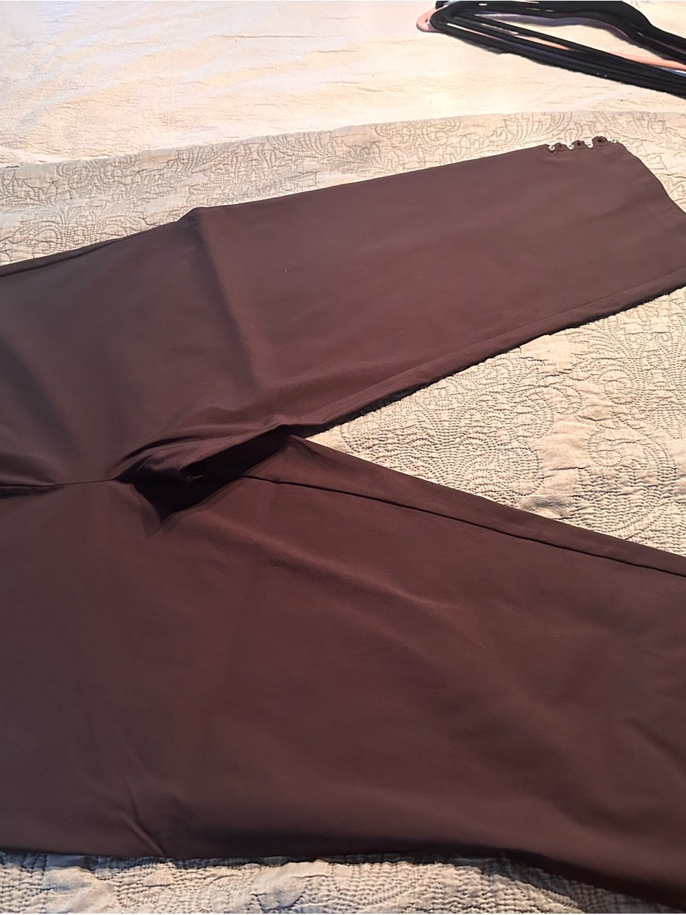 Attyre Women’s Dark Brown Stretch Dress Capris
